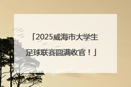 2025威海市大学生足球联赛圆满收官！