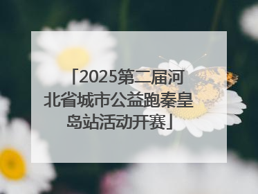 2025第二届河北省城市公益跑秦皇岛站活动开赛