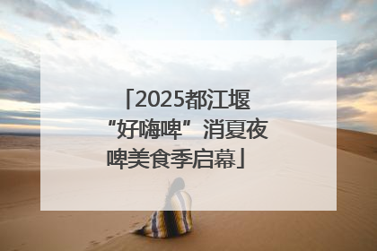 2025都江堰“好嗨啤”消夏夜啤美食季启幕