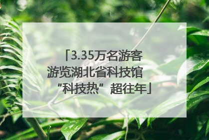 3.35万名游客游览湖北省科技馆 “科技热”超往年