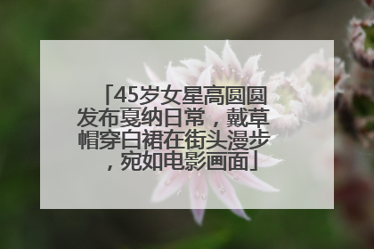 45岁女星高圆圆发布戛纳日常，戴草帽穿白裙在街头漫步，宛如电影画面